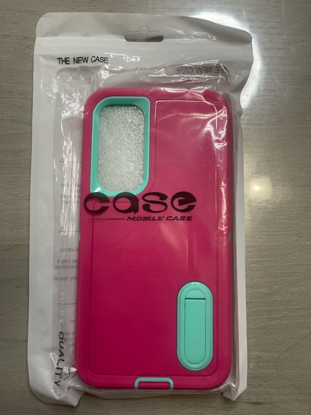 Samsung galaxy S25 plus Pink and Teal Dual-Tone Protective phone case